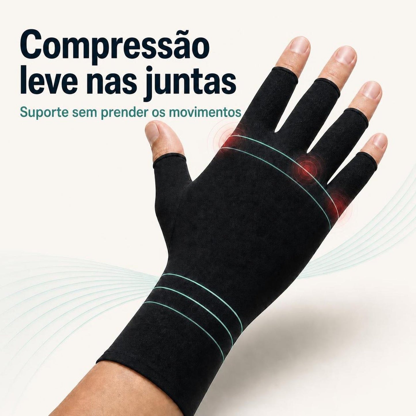 Compressão leve nas juntas
